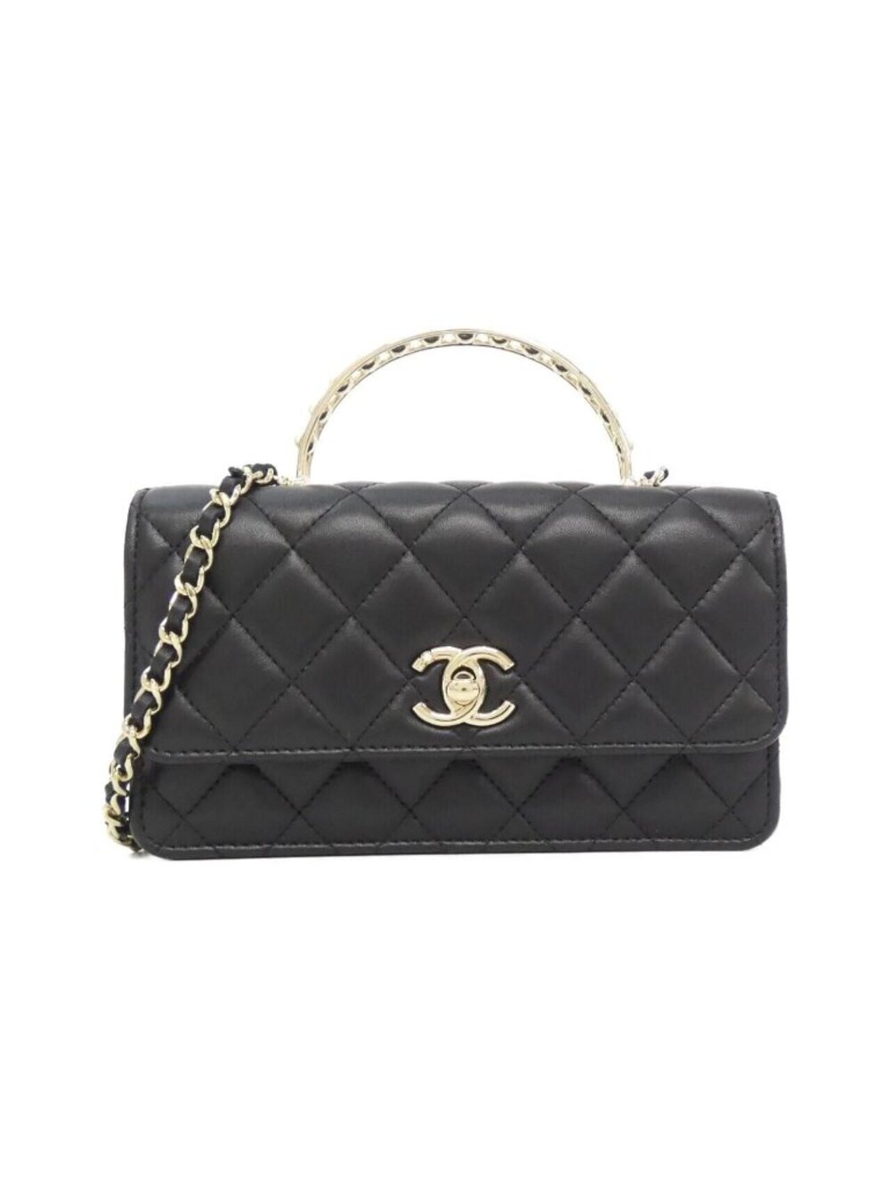 Chanel Chain Clutch Black
